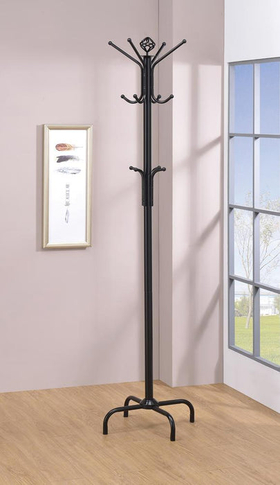 Collier 12-hook Coat Rack Black - Home Discount Furniture - NJ-linden