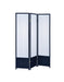 Calix 3-panel Folding Floor Screen Translucent and Black - Home Discount Furniture - NJ-linden