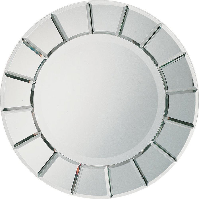 Fez Round Sun-shaped Mirror Silver - Home Discount Furniture - NJ-linden
