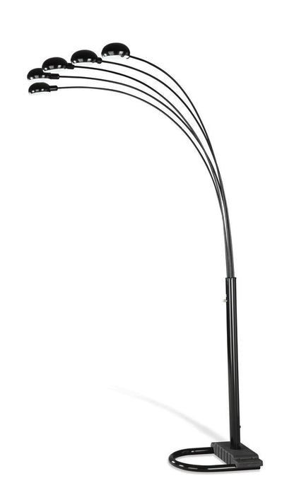 Kayd 5-light Floor Lamp Satin Black - Home Discount Furniture - NJ-linden
