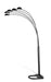 Kayd 5-light Floor Lamp Satin Black - Home Discount Furniture - NJ-linden