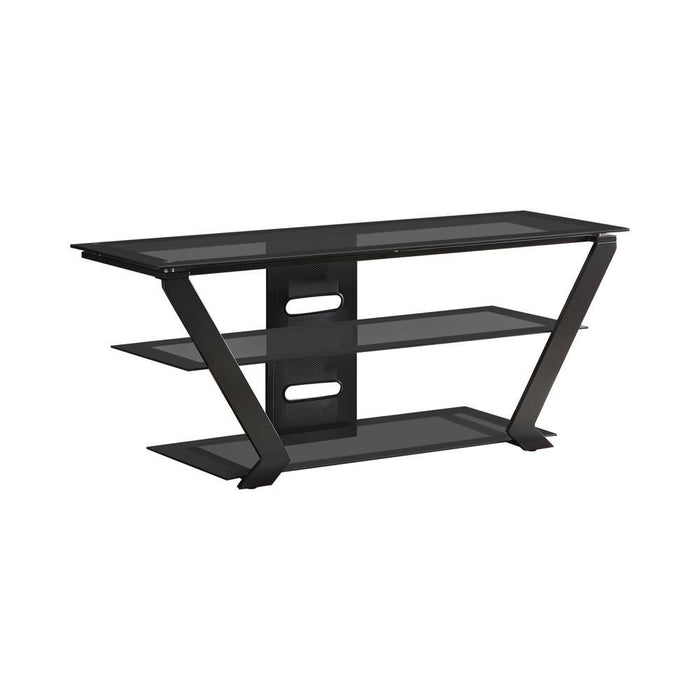 Donlyn 2-tier TV Console Black - Home Discount Furniture - NJ-linden