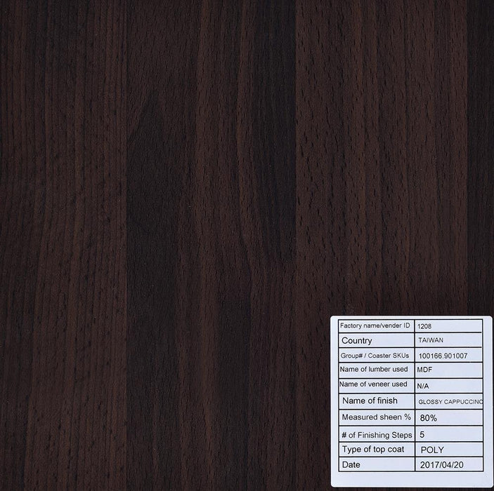 Prescott Rectangular 2-shelf Bar Unit Glossy Cappuccino - Home Discount Furniture - NJ-linden