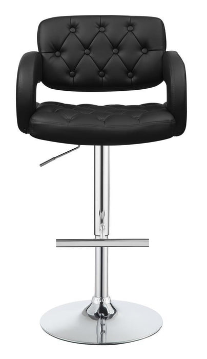 Brandi Adjustable Bar Stool Black and Chrome - Home Discount Furniture - NJ-linden