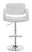 Brandi Adjustable Bar Stool Chrome and White - Home Discount Furniture - NJ-linden