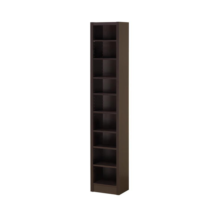 Eliam Rectangular Bookcase with 2 Fixed Shelves Cappuccino - Home Discount Furniture - NJ-linden