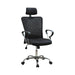 Stark Mesh Back Office Chair Black and Chrome - Home Discount Furniture - NJ-linden