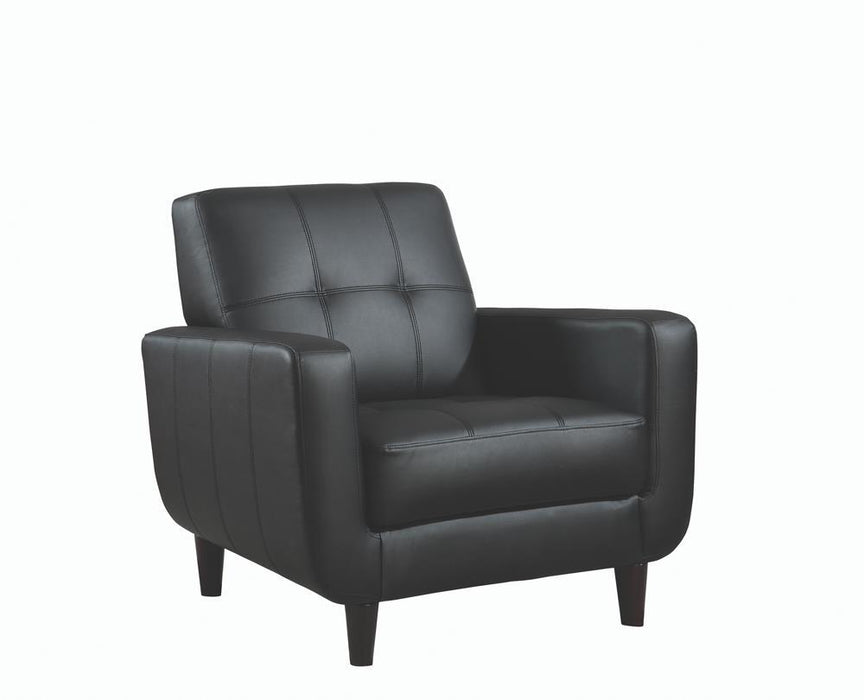 Aaron Padded Seat Accent Chair Black - Home Discount Furniture - NJ-linden