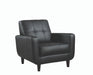 Aaron Padded Seat Accent Chair Black - Home Discount Furniture - NJ-linden