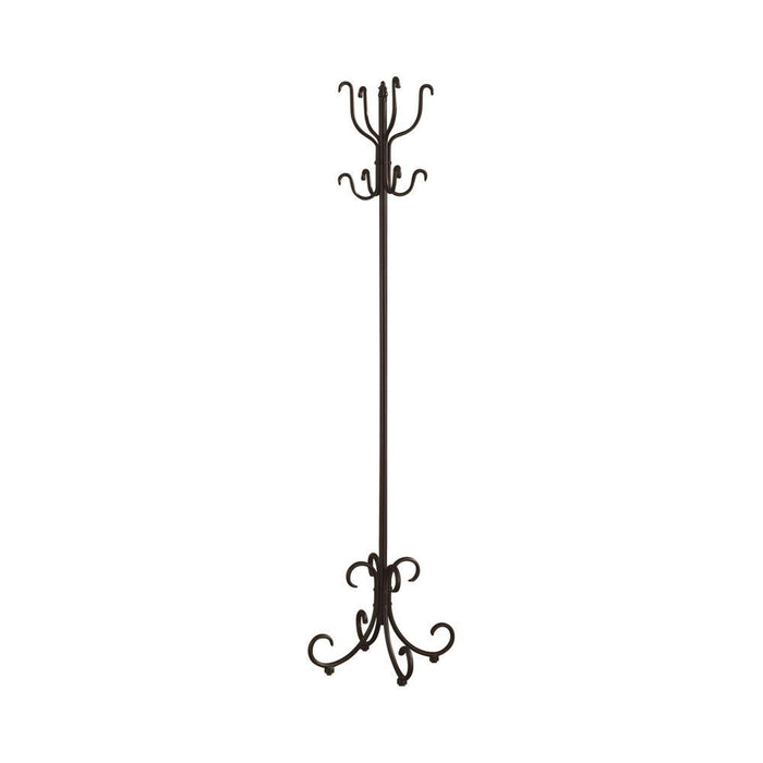 Kiefer Coat Rack with 12 Hooks Black - Home Discount Furniture - NJ-linden