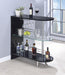 Adolfo 3-tier Bar Table Glossy Black and Clear - Home Discount Furniture - NJ-linden