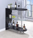 Adolfo 3-tier Bar Table Glossy Black and Clear - Home Discount Furniture - NJ-linden