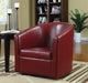 Turner Upholstery Sloped Arm Accent Swivel Chair Red - Home Discount Furniture - NJ-linden