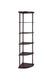 Bonwick 5-shelf Corner Bookshelf Cappuccino - Home Discount Furniture - NJ-linden