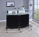 Keystone Glass Top Bar Unit Black - Home Discount Furniture - NJ-linden