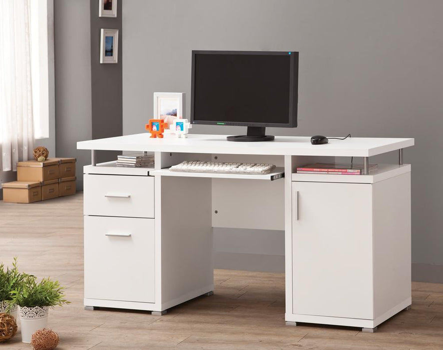 Tracy 2-drawer Computer Desk White - Home Discount Furniture - NJ-linden