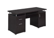 Tracy 2-drawer Computer Desk Cappuccino - Home Discount Furniture - NJ-linden