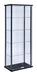 Delphinium 5-shelf Glass Curio Cabinet Black and Clear - Home Discount Furniture - NJ-linden