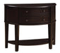 Diane 2-drawer Demilune Shape Console Table Cappuccino - Home Discount Furniture - NJ-linden
