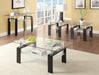 Dyer Tempered Glass End Table with Shelf Black - Home Discount Furniture - NJ-linden