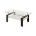 Dyer Tempered Glass Coffee Table with Shelf Black - Home Discount Furniture - NJ-linden
