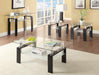 Dyer Tempered Glass Sofa Table with Shelf Black - Home Discount Furniture - NJ-linden