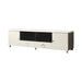 Burkett 2-drawer TV Console White and Grey - Home Discount Furniture - NJ-linden