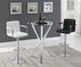 Palomar Adjustable Height Bar Stool Black and Chrome - Home Discount Furniture - NJ-linden