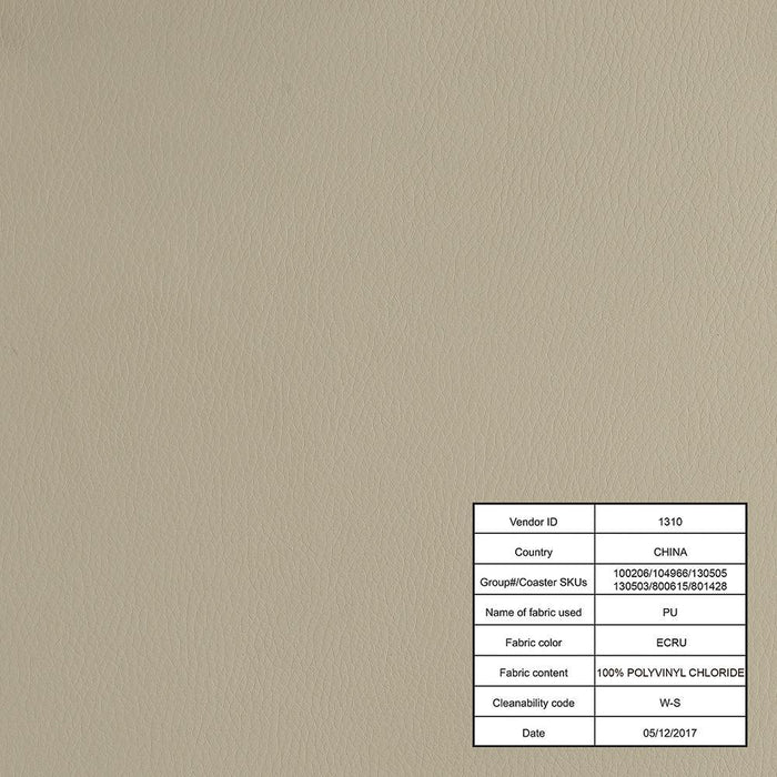 Folsom Upholstered Adjustable Bar Stool Ecru and Chrome - Home Discount Furniture - NJ-linden