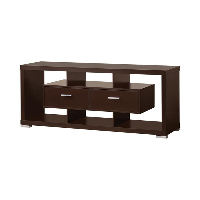 Darien 2-drawer Rectangular TV Console Cappuccino - Home Discount Furniture - NJ-linden