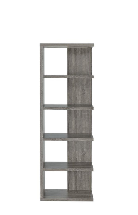 Harrison 5-tier Bookcase Weathered Grey - Home Discount Furniture - NJ-linden
