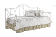 Halladay Twin Metal Daybed with Floral Frame White - Home Discount Furniture - NJ-linden