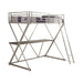 Hyde Twin Workstation Loft Bed Silver - Home Discount Furniture - NJ-linden