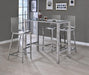 Juelia Bar Stools Chrome and Clear Acrylic (Set of 2) - Home Discount Furniture - NJ-linden