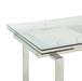 Wexford Glass Top Dining Table with Extension Leaves Chrome - Home Discount Furniture - NJ-linden