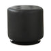 Bowman Round Upholstered Ottoman Black - Home Discount Furniture - NJ-linden