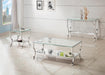 Saide Square End Table with Mirrored Shelf Chrome - Home Discount Furniture - NJ-linden