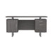 Lawtey Floating Top Office Desk Weathered Grey - Home Discount Furniture - NJ-linden