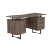 Lawtey Floating Top Office Desk Weathered Grey - Home Discount Furniture - NJ-linden