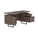 Lawtey Floating Top Office Desk Weathered Grey - Home Discount Furniture - NJ-linden