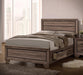 Kauffman Eastern King Panel Bed Washed Taupe - Home Discount Furniture - NJ-linden