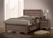 Kauffman Queen Panel Bed Washed Taupe - Home Discount Furniture - NJ-linden