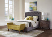 Pissarro Full Tufted Upholstered Bed Grey - Home Discount Furniture - NJ-linden