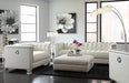 Chaviano Tufted Upholstered Sofa Pearl White - Home Discount Furniture - NJ-linden