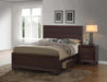 Kauffman Queen Storage Bed Dark Cocoa - Home Discount Furniture - NJ-linden