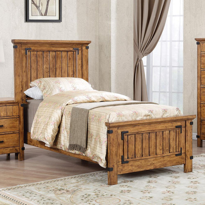 Brenner Twin Storage Bed Rustic Honey - Home Discount Furniture - NJ-linden