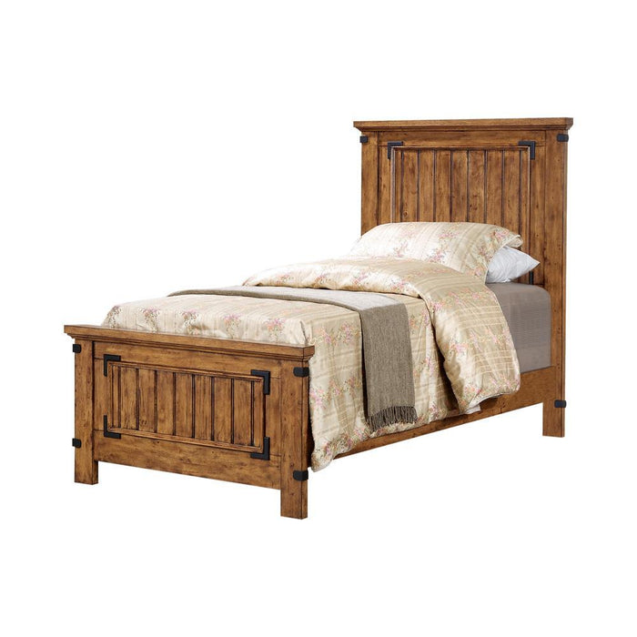 Brenner Twin Storage Bed Rustic Honey - Home Discount Furniture - NJ-linden