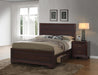 Kauffman California King Storage Bed Dark Cocoa - Home Discount Furniture - NJ-linden