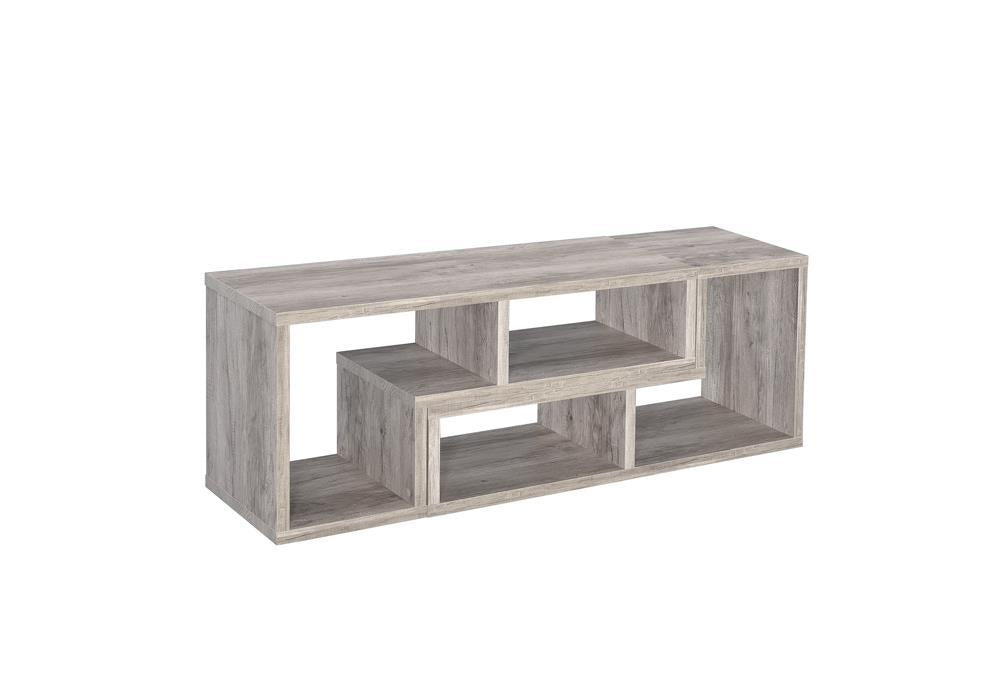 Velma Convertable Bookcase and TV Console Grey Driftwood - Home Discount Furniture - NJ-linden