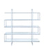 Elmer 5-shelf Bookcase Chrome and Clear - Home Discount Furniture - NJ-linden